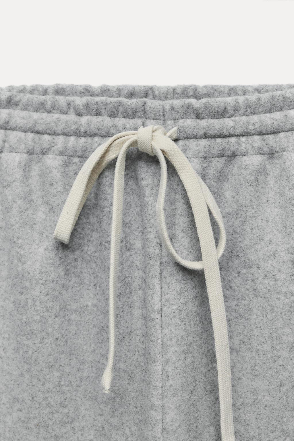 DRAWSTRING BARREL TROUSERS - Zara фото 4