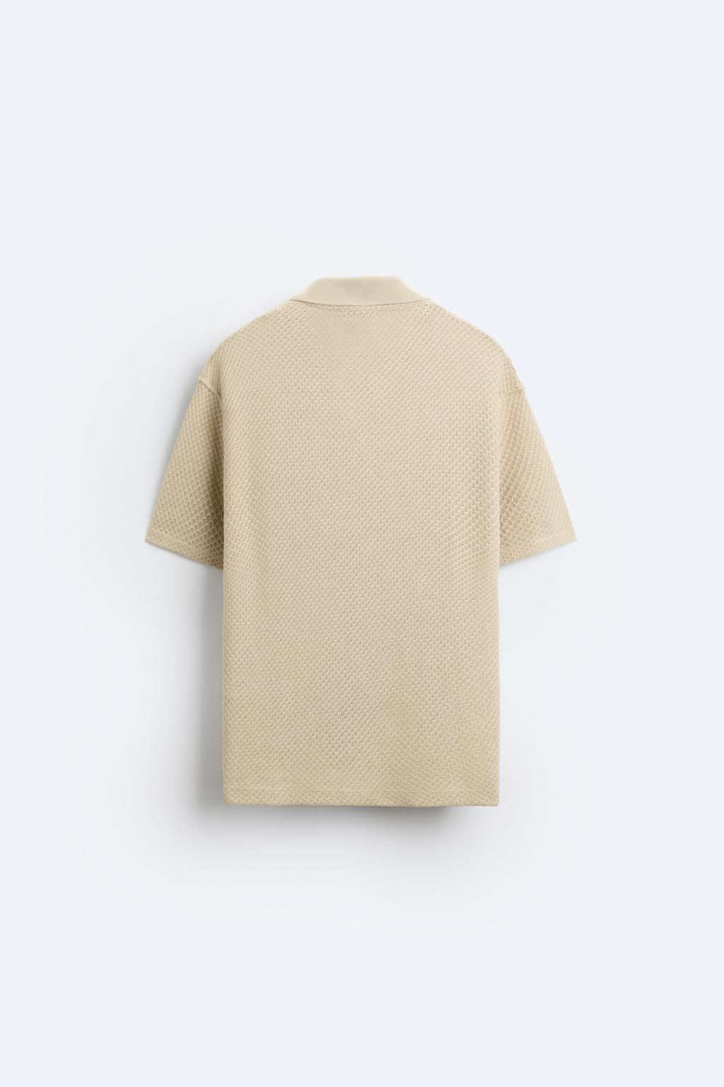 TEXTURED POLO SHIRT - Zara фото 15