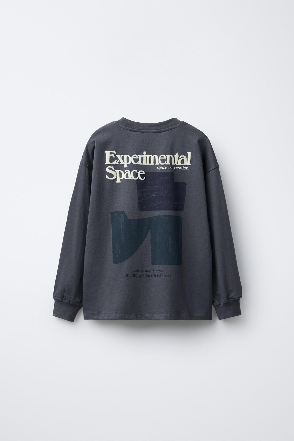 T-SHIRT WITH FLOCKED SLOGAN - Zara фото 2