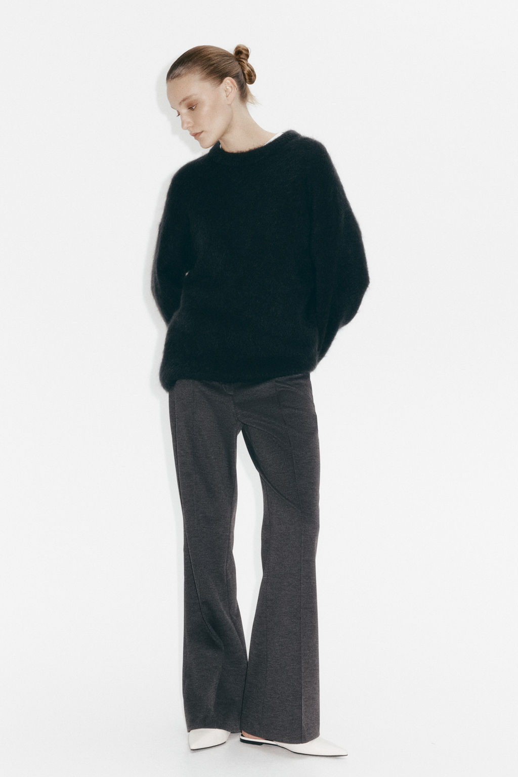 Pantal?n bootcut con raya - H&m фото 4