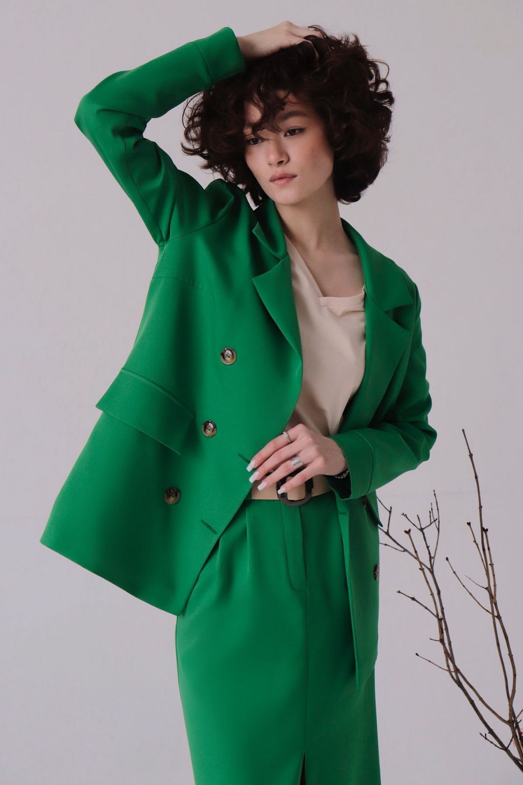 Юбка миди-макси зелёная - Martichelli фото 5