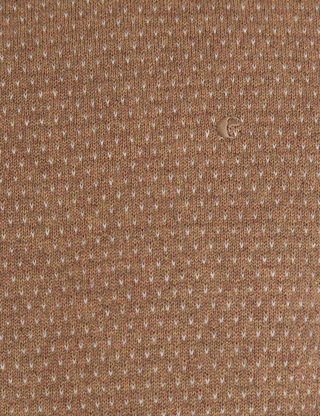 Верблюжий трикотаж приталенного кроя с круглым вырезом - Cacharel фото 6