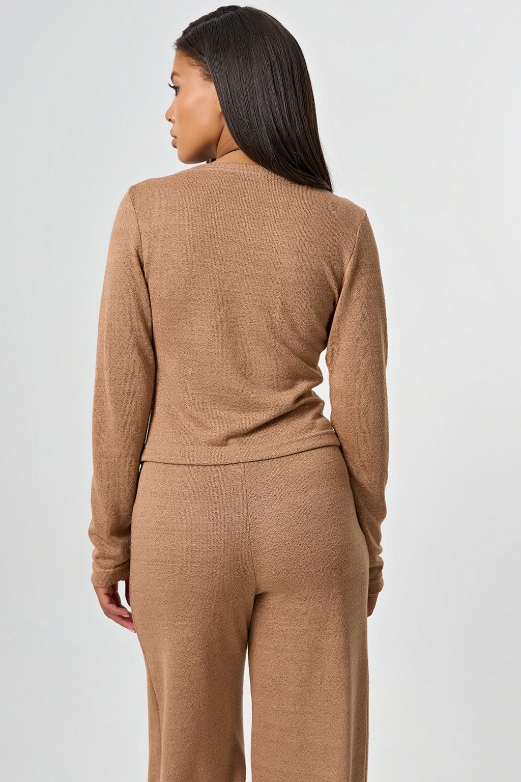 Джемпер из ажурного трикотажа с люрексом бежевый