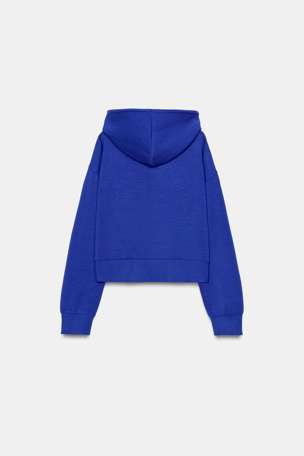 SUDADERA INTERLOCK CAPUCHA / Azul?n - Zara фото 8