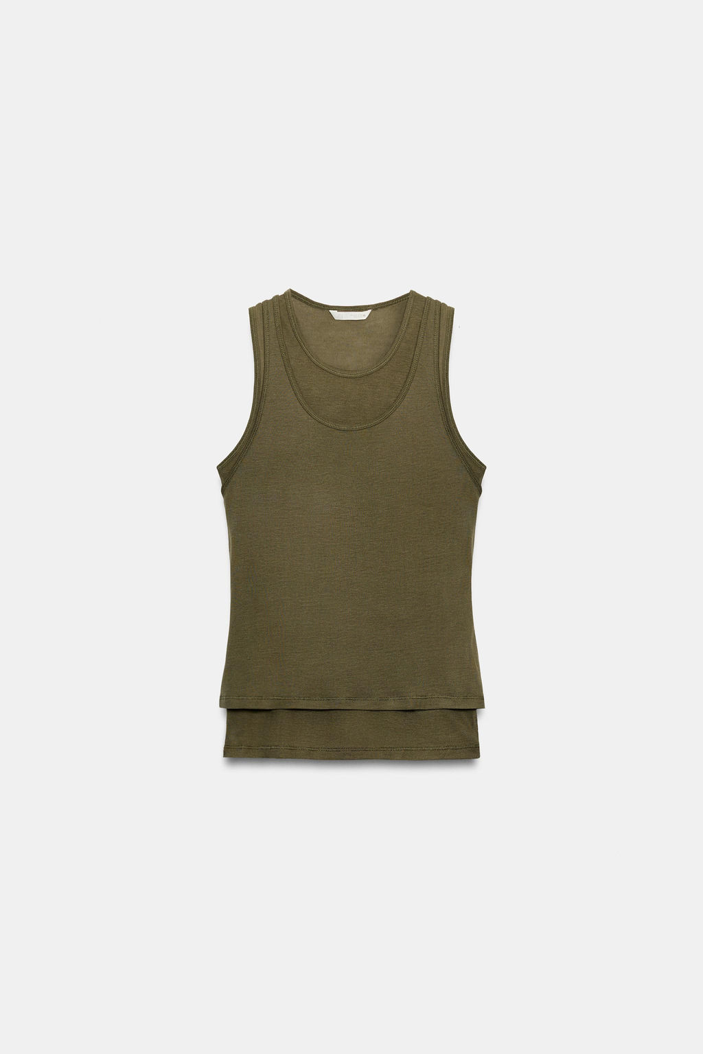 CAMISETA EFECTO DOBLE MANGA SISA / Khaki - Zara фото 4