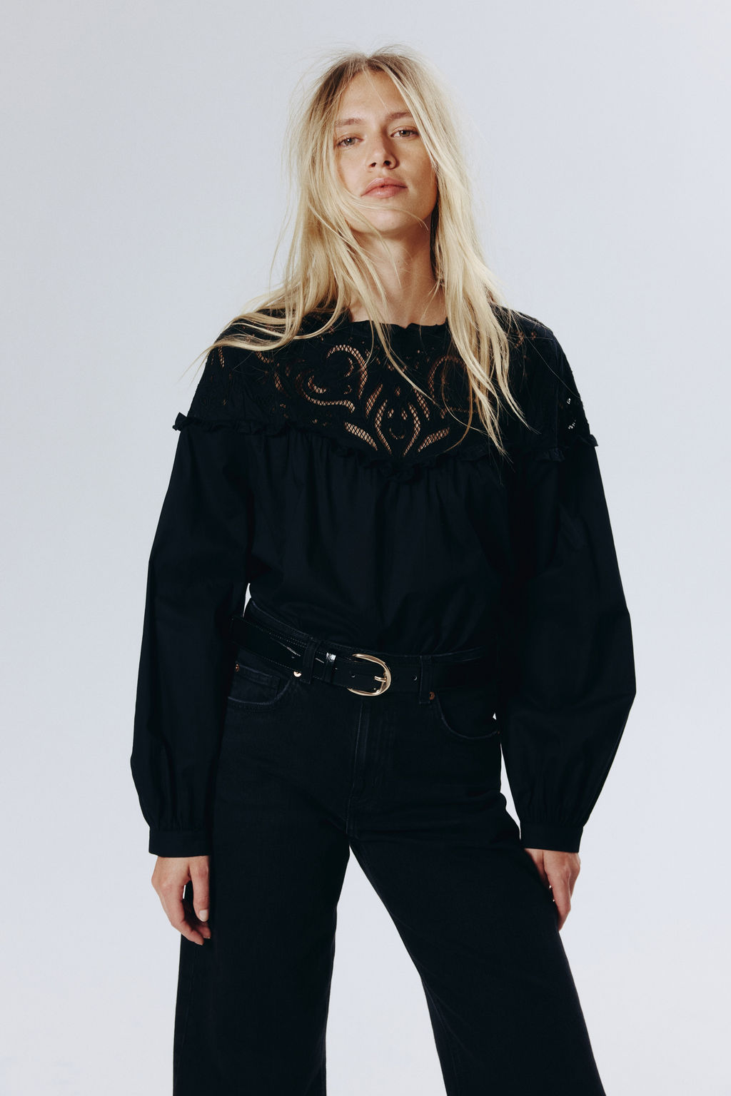 Blusa con bordado ingl?s - H&m фото 5