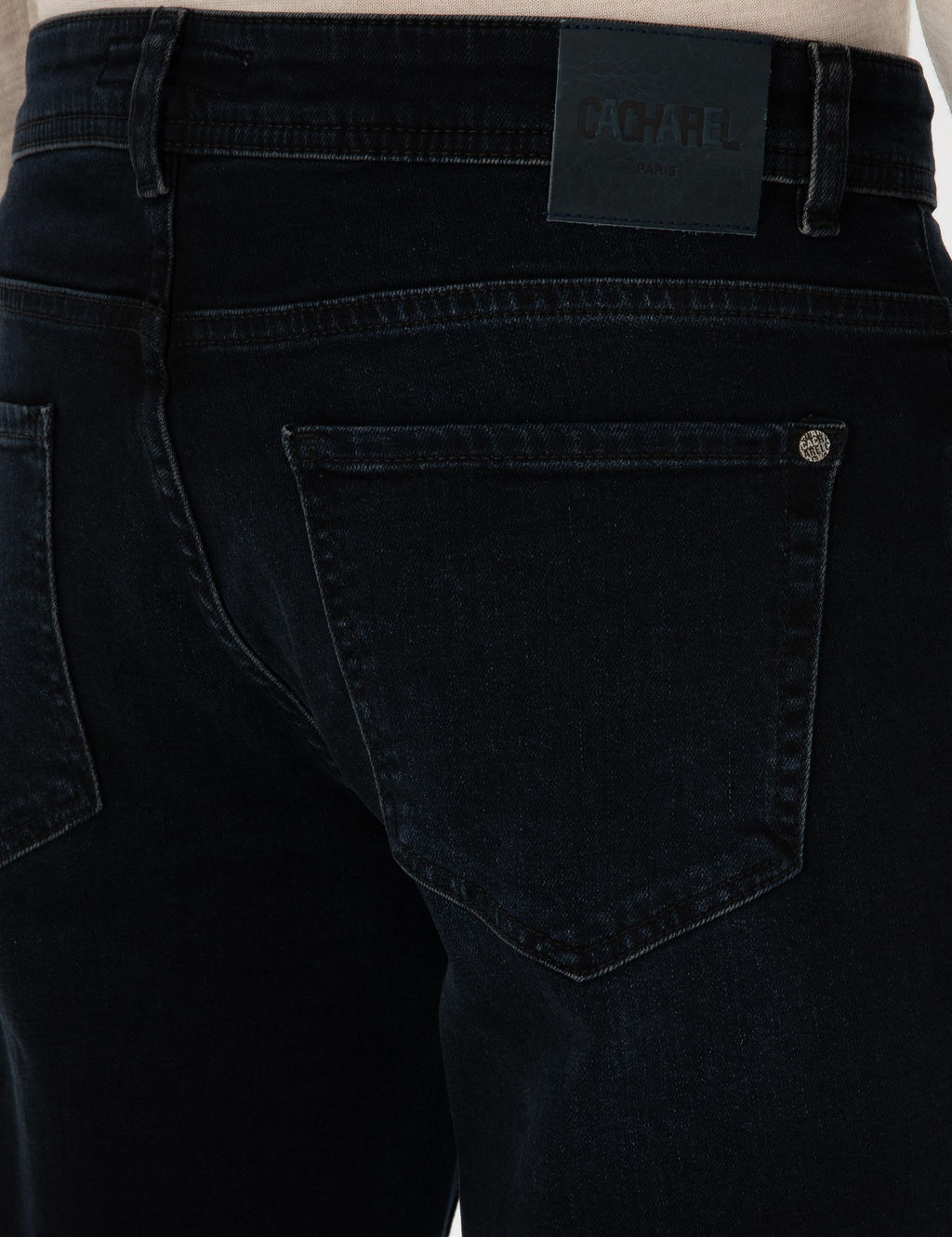 Koyu Lacivert Slim Fit Pamuk Kar___ml_ Jean Pantolon - Cacharel фото 6