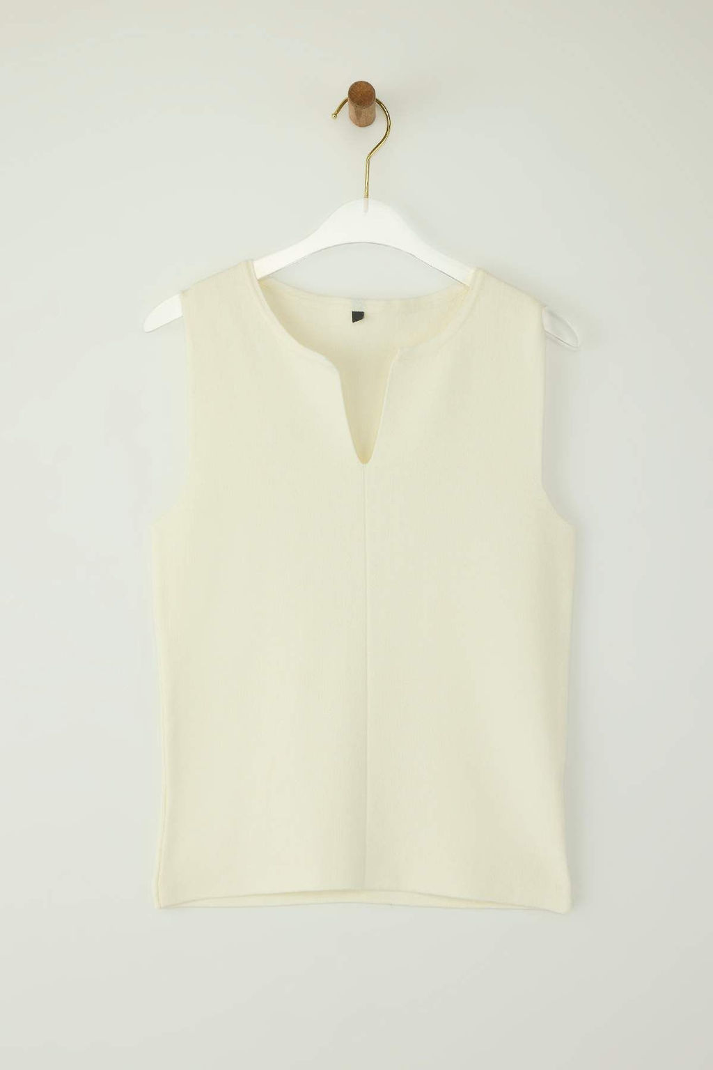 Ekru Merserize Gorunumlu Premium Iplik/Ozel Iplik Triko Ince Bluz TWOAW26BZ00002 - Trendyolmilla фото 5