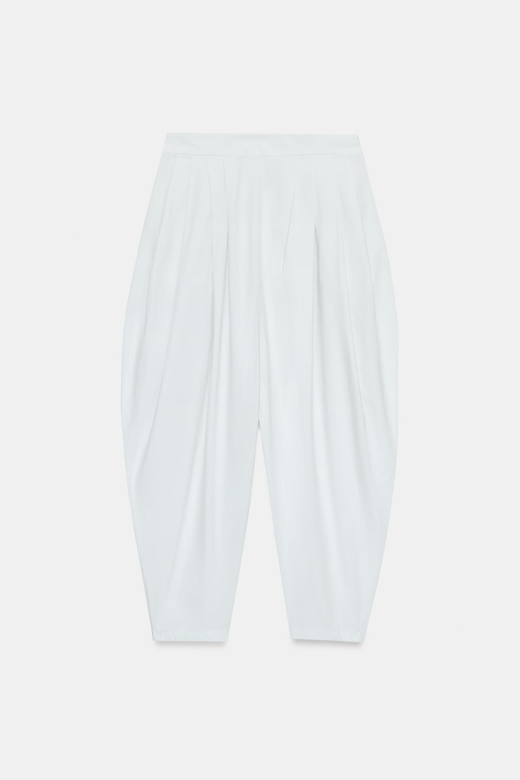 PANTALON VOLUMEN PLIEGUES / Gris azul - Zara фото 7