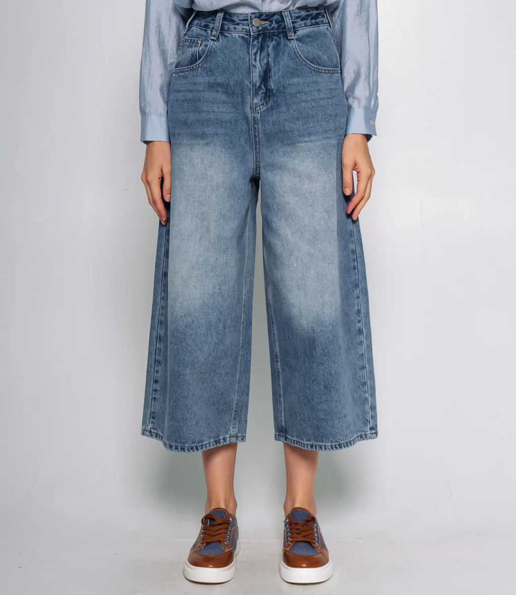 Джинсовые шорты #КТ7366, голубой - Dommod фото 2