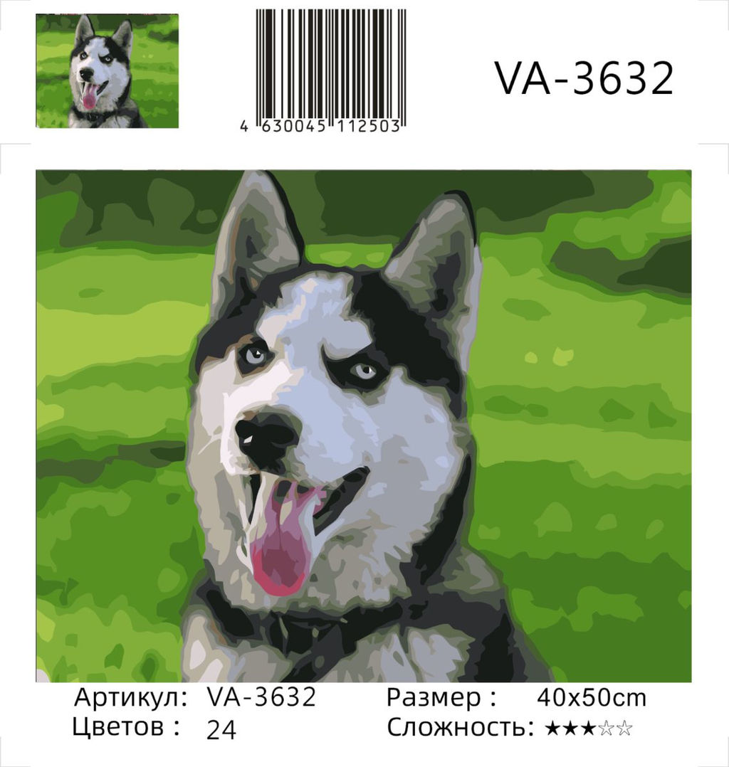 Картина по номерам на холсте и подрамнике 40х50 см