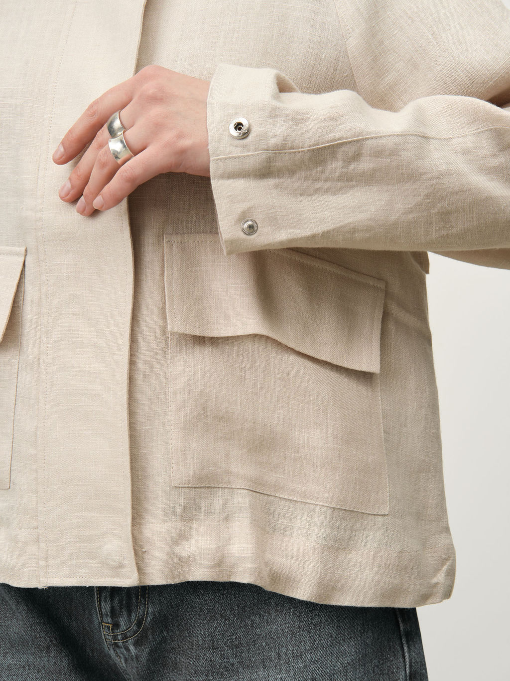 Жакет женский КЛ-7725-ИЛ23 бежевый