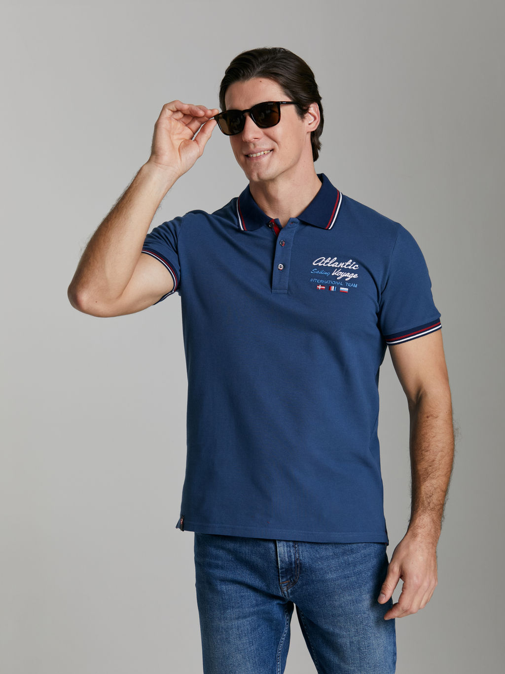 Поло мужское Yachting 65M-RR-1230F RED-N-ROCKS - Addic фото 8