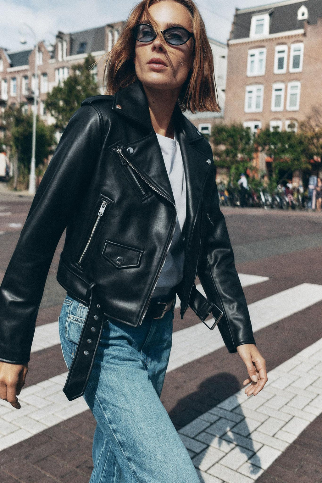 FAUX LEATHER BIKER JACKET - Zara фото 6