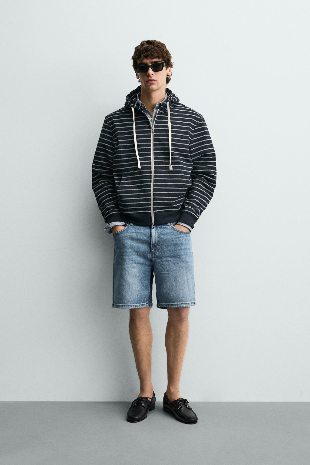 REGULAR FIT DENIM BERMUDA SHORTS - Zara фото 51