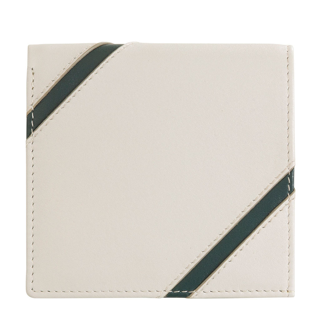 Итальянский кожаный кошелек DuDu серии Flavio | жемчужный серый - Dudubags фото 5