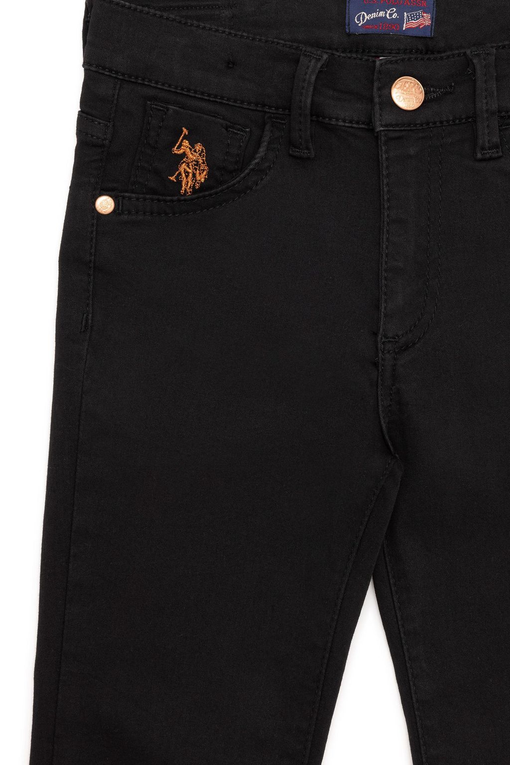 U. S. Polo Assn Черные джинсовые брюки для девочек - U.s. polo assn фото 4