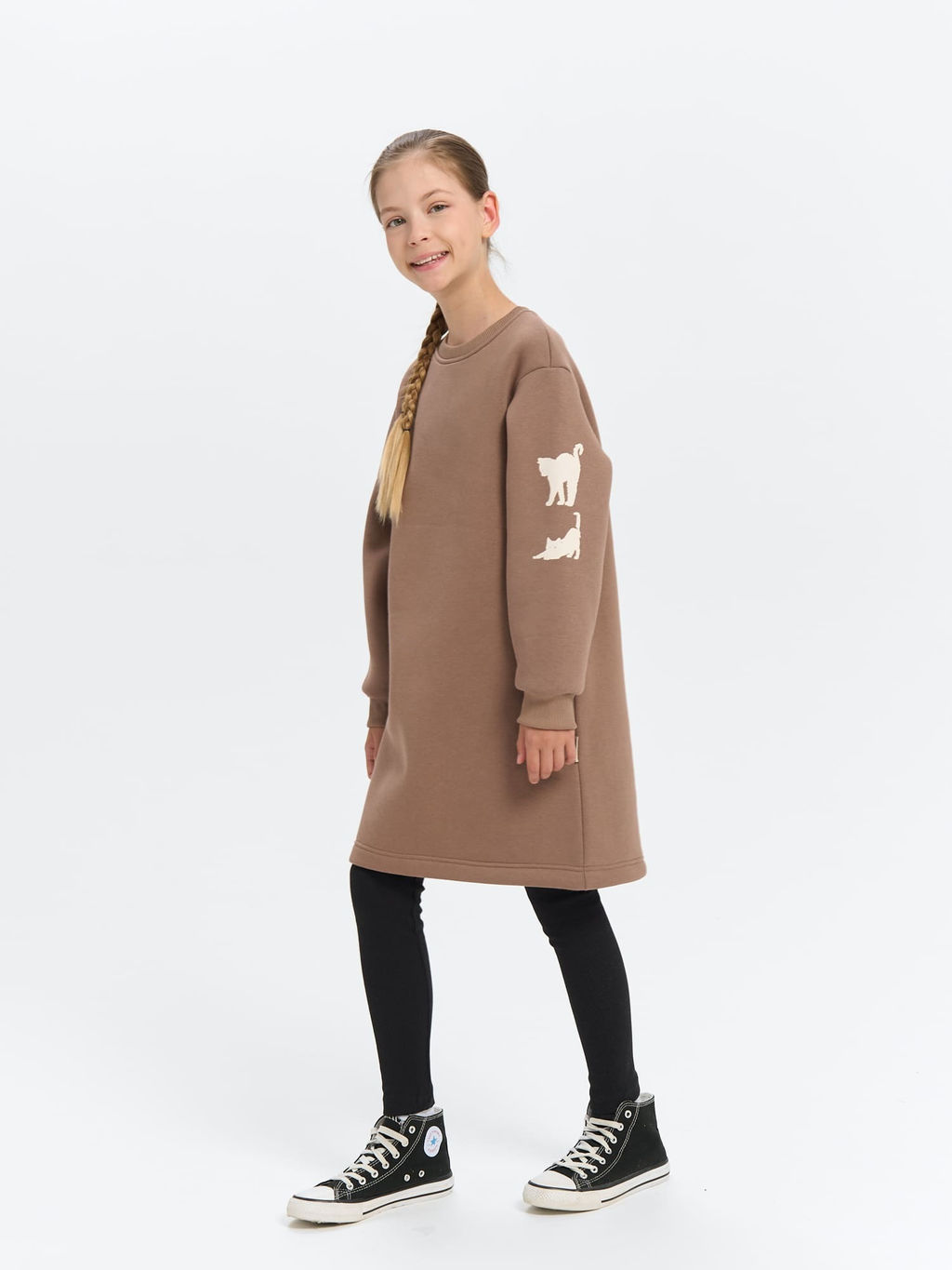 Платье-свитшот Кокос с принтом 7+ - Bungly фото 4