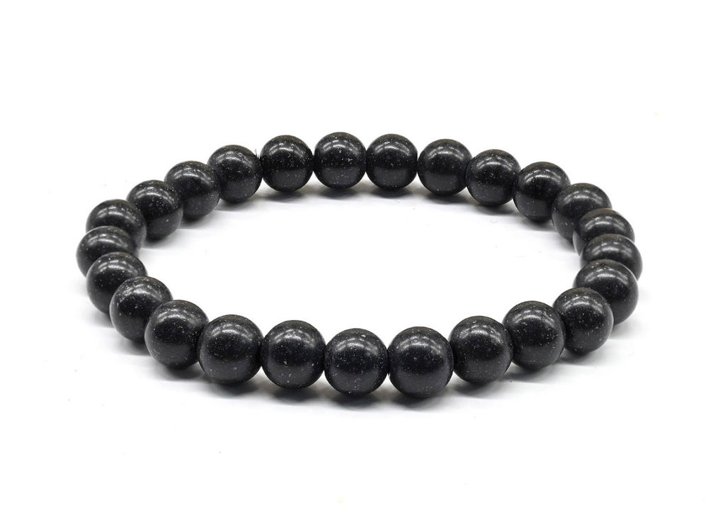 Браслет из шунгита искусственного шарик 8мм