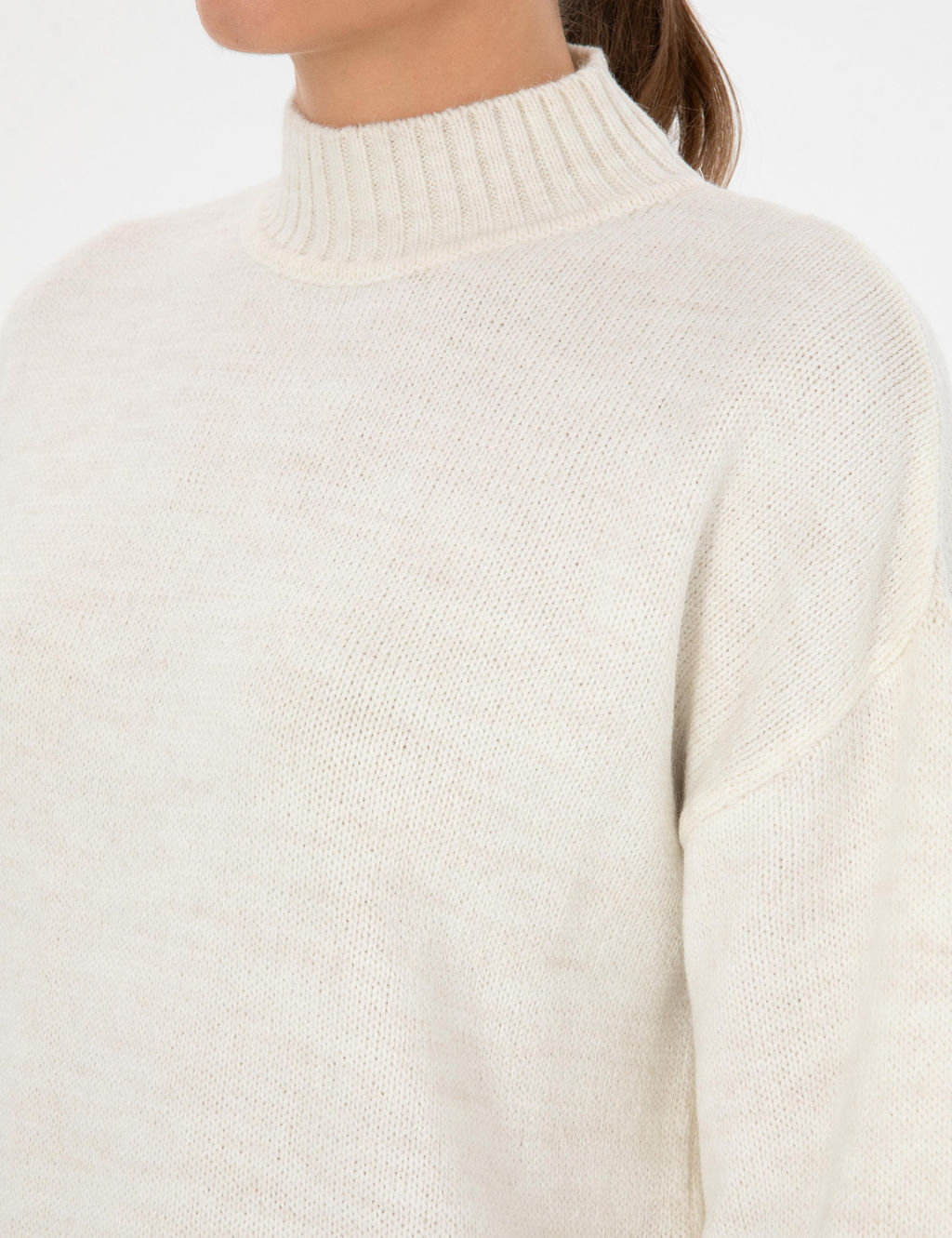 Ekru Comfort Fit Yar_m Bal_k__ Kazak - Pierre cardin фото 7