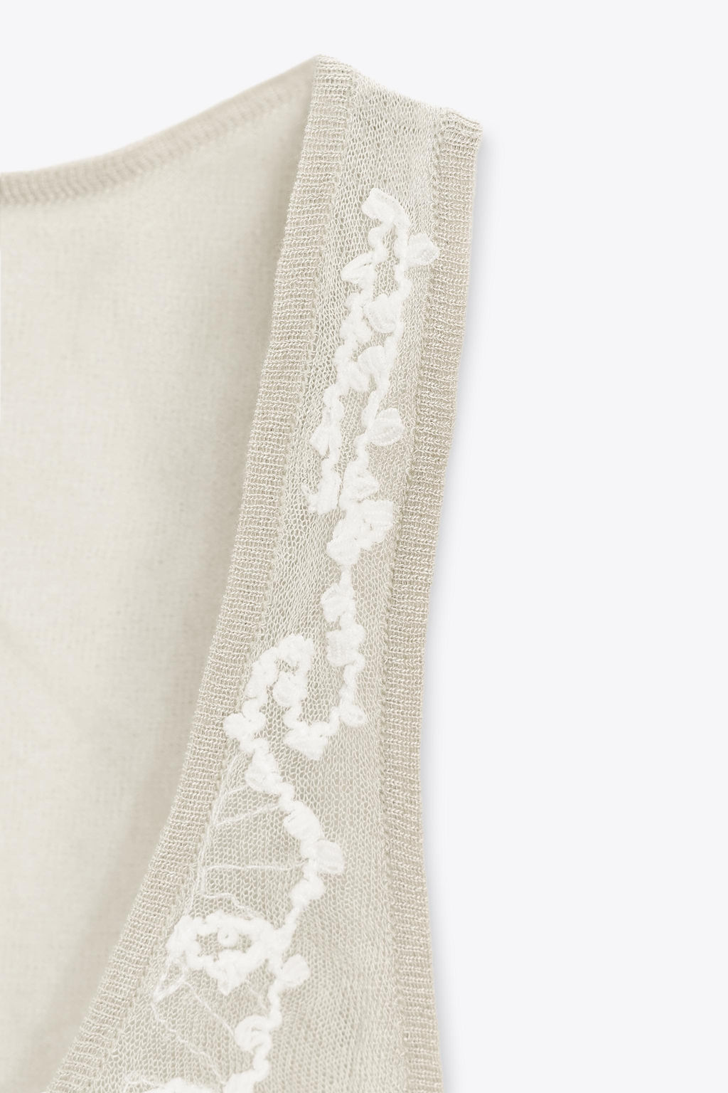 SEMI-SHEER TEXTURED KNIT TOP - Zara фото 9