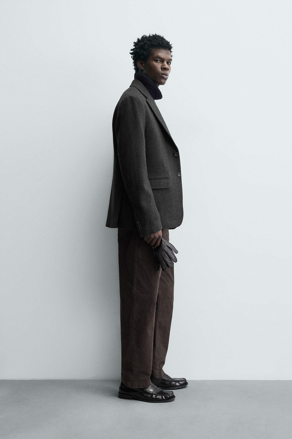 HERRINGBONE TEXTURED BLAZER - Zara фото 4