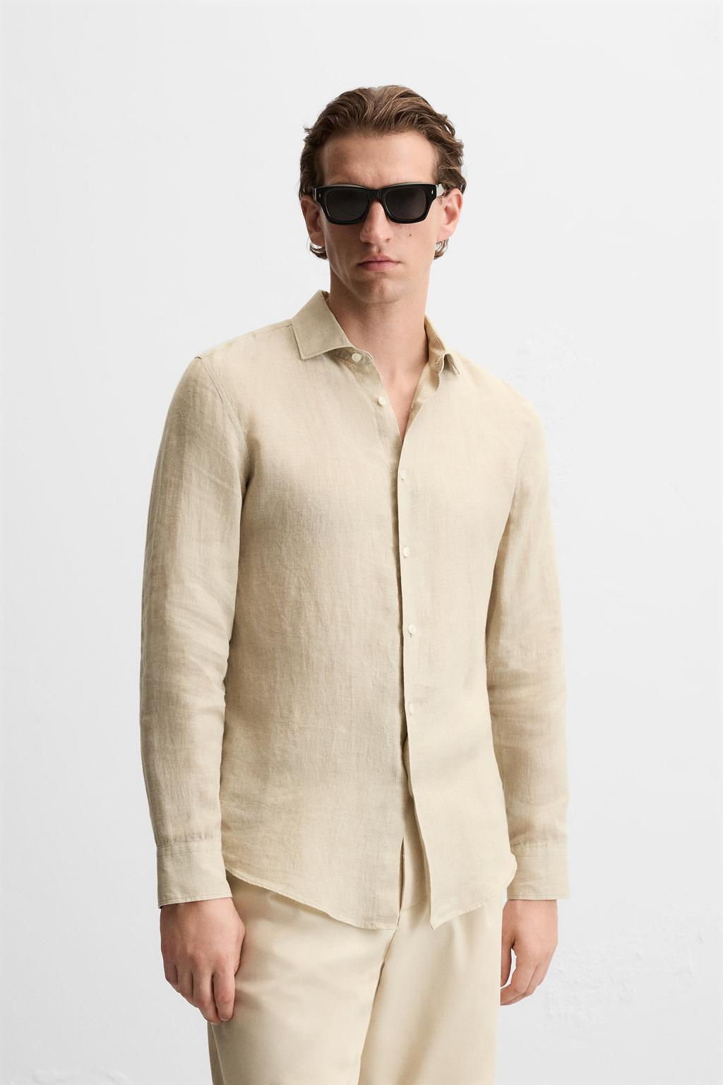 100% LINEN SHIRT - Zara фото 2