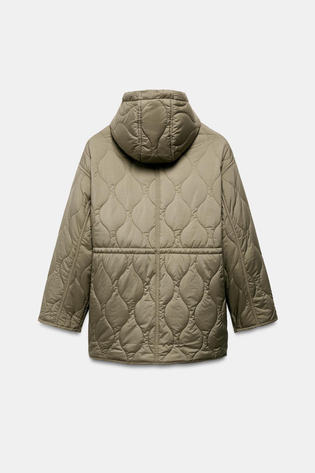 WATER-REPELLENT HOODED PUFFER JACKET - Zara фото 3
