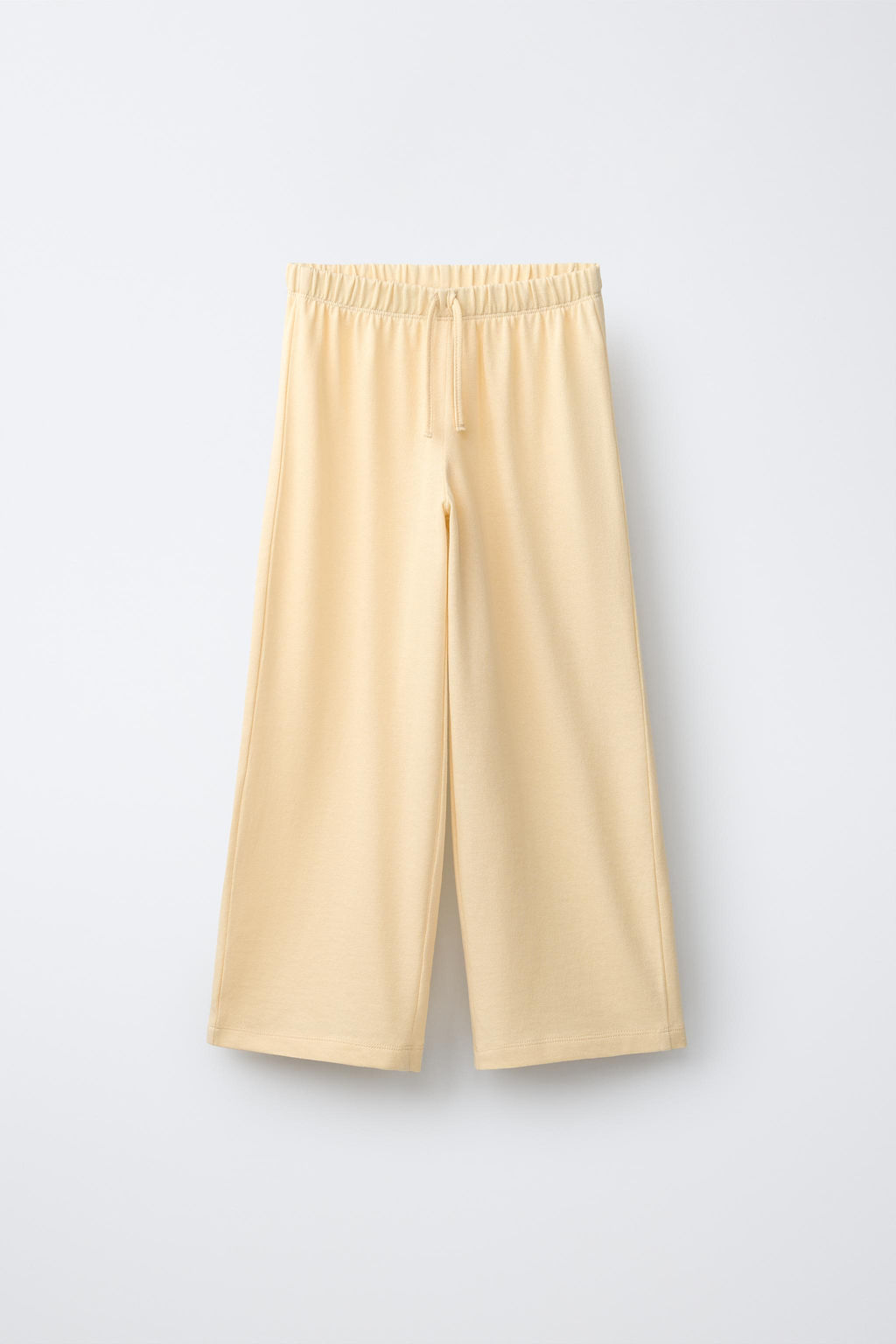 CONJUNTO CAMISETA Y PANTAL?N WIDE LEG LISOS / Amarillo - Zara фото 4