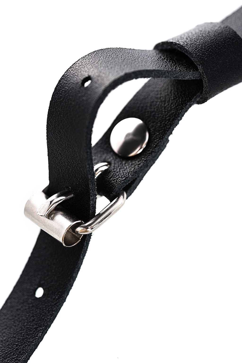 Маска Штучки-дрючки Кошка, кожа, черная  фото 7