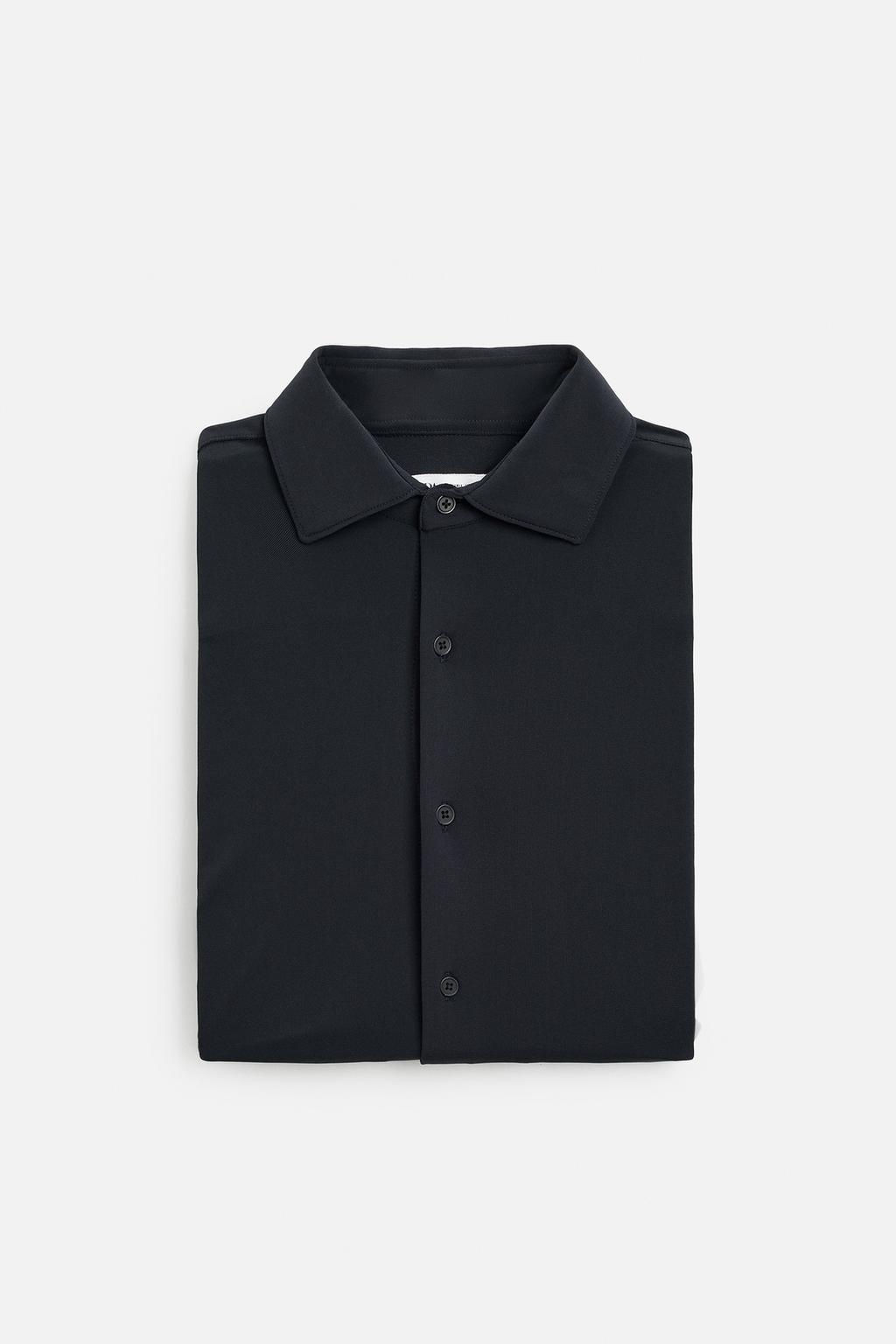 TEXTURED STRETCH SHIRT - Zara фото 18