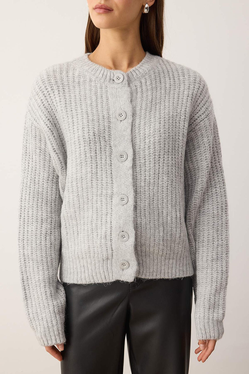 Wardrobe Essentials Gri Yumusak Dokulu Basic Triko H?rka | TWOAW26HI00204