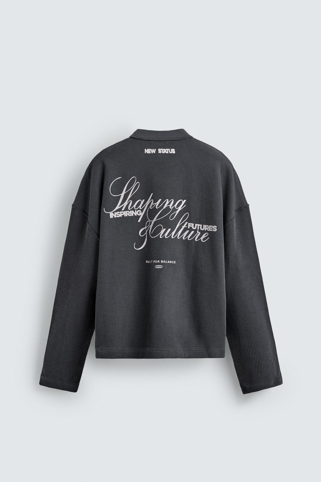 TEXTURED SWEATSHIRT WITH SLOGAN PRINT - Zara фото 16