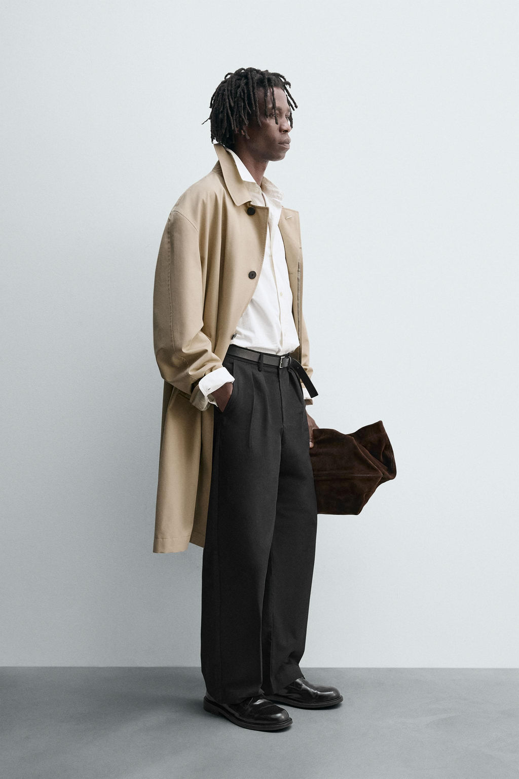 PLEATED WIDE-LEG TROUSERS - Zara фото 4