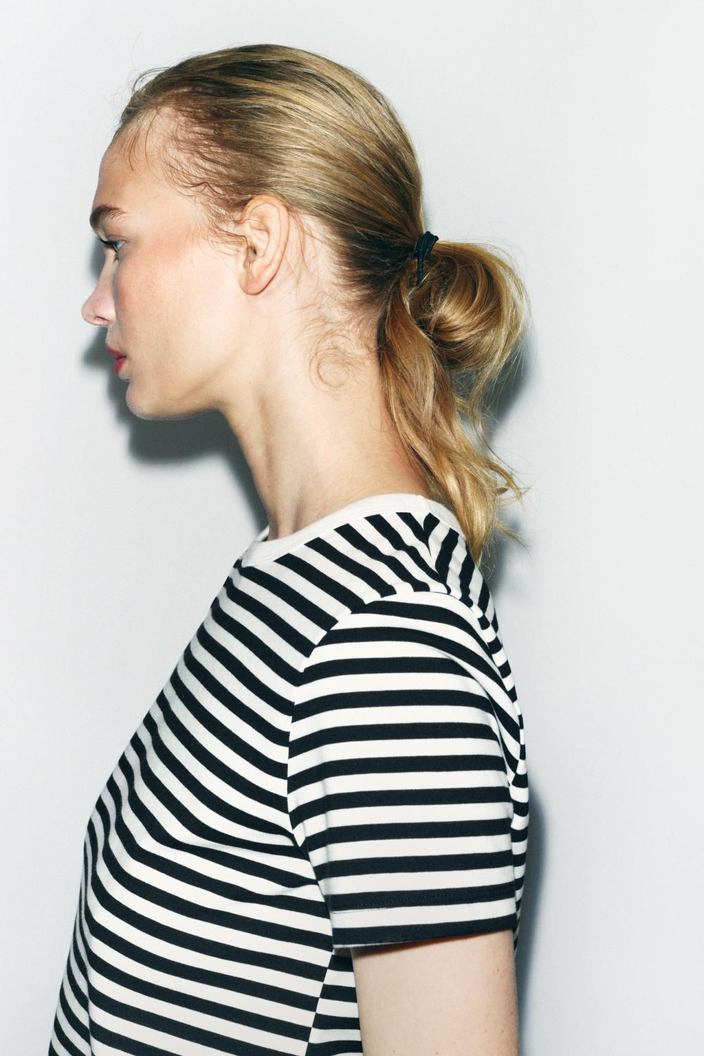 SHORT SLEEVE INTERLOCK T-SHIRT - Zara фото 14