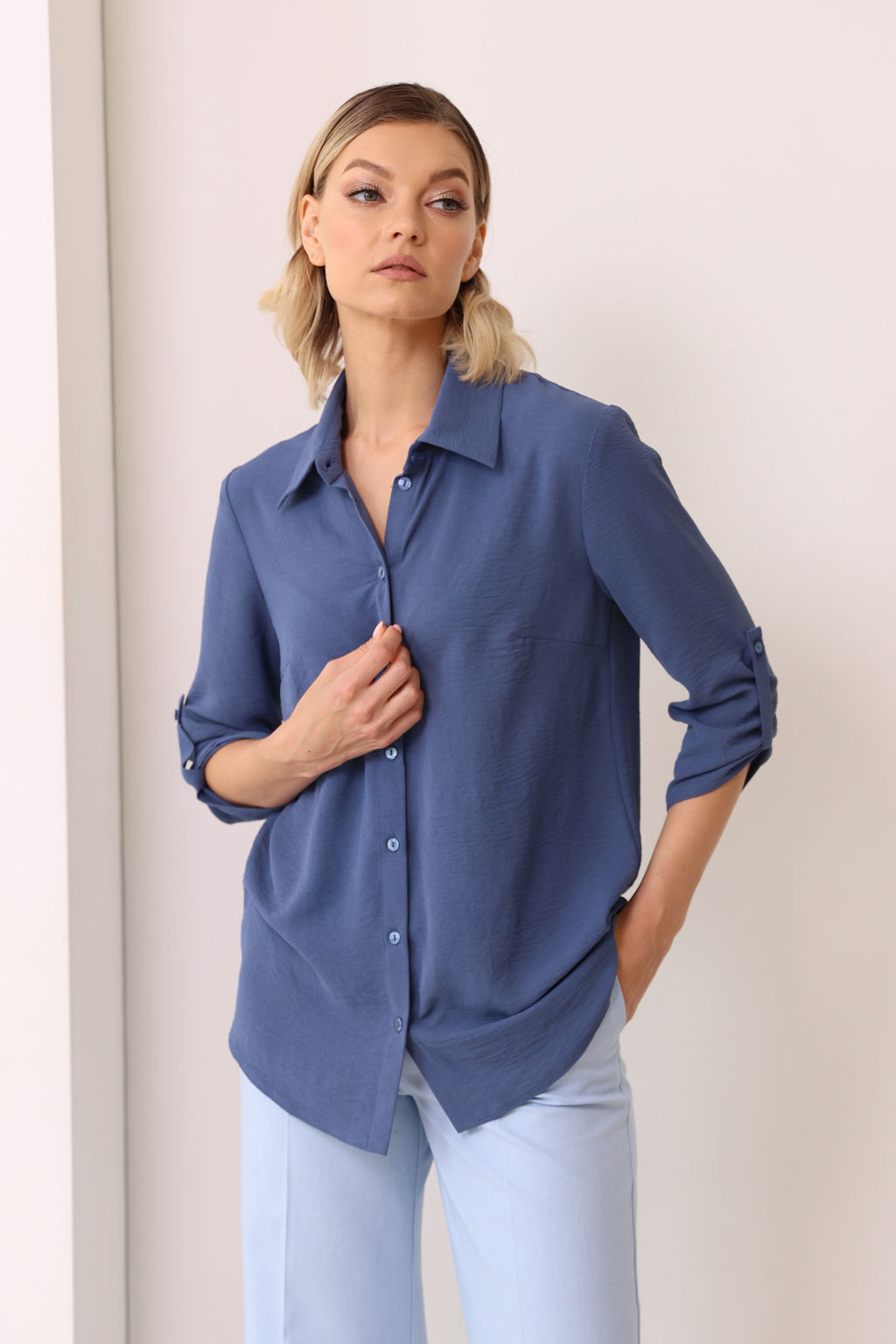 Рубашка в пижамном стиле - Looklikecat фото 2