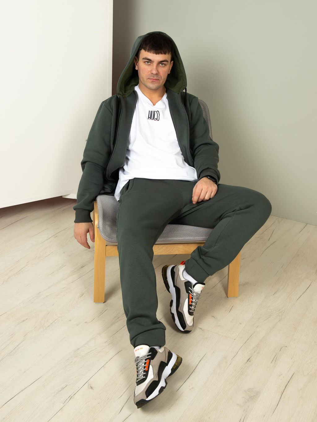 Мужской Спортивный костюм БГ016 Темный графит от Спортсоло - Sportsolo фото 19