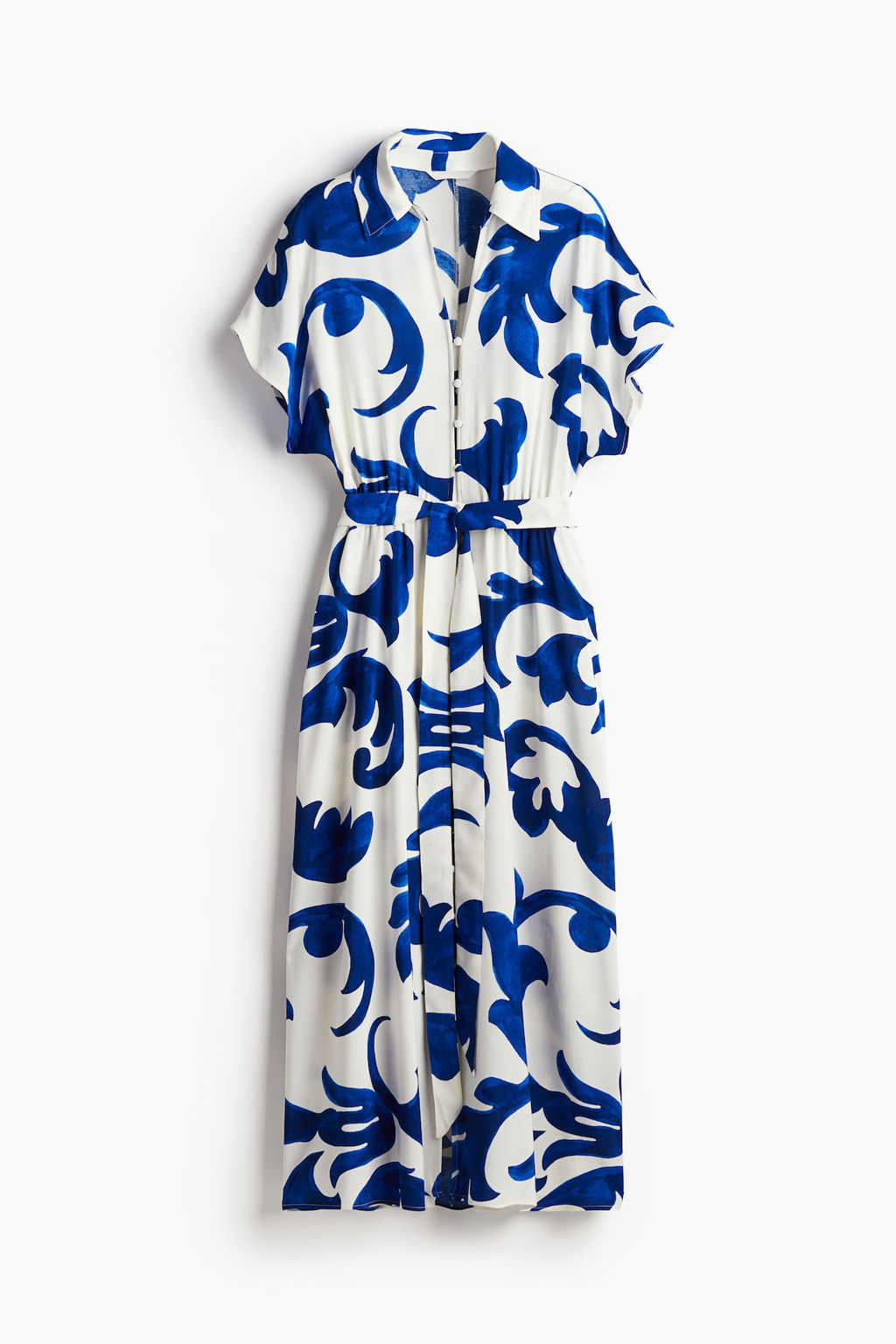 Vestido camisero con cinturon de anudar - H&m фото 5