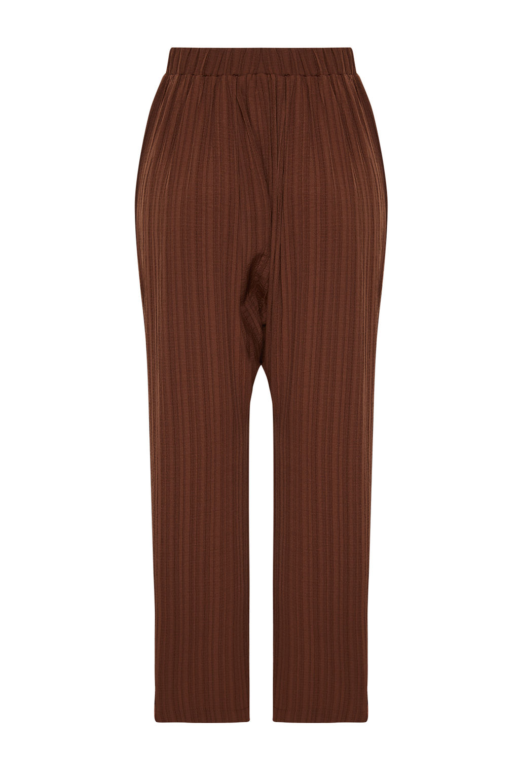 Ekru Dokuma Salvar Plaj Pantolon TBESS24PL00011 - Trendyolmilla фото 16