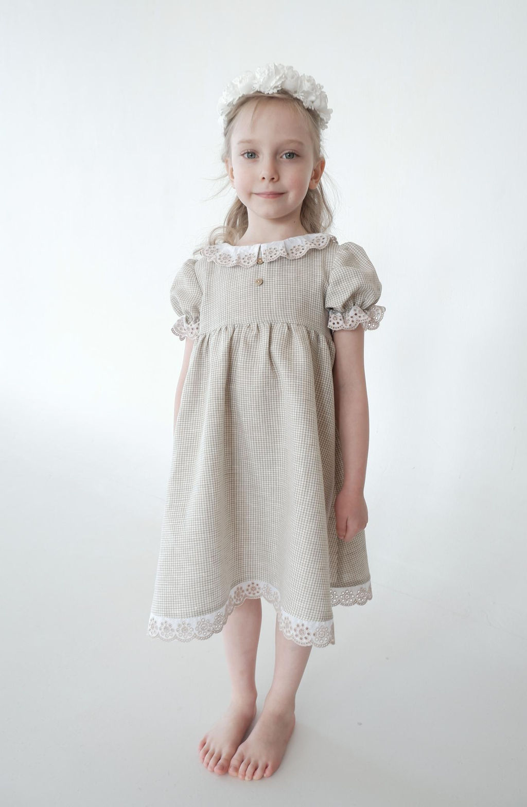 Платье для девочки Л19-3 Летти клетка