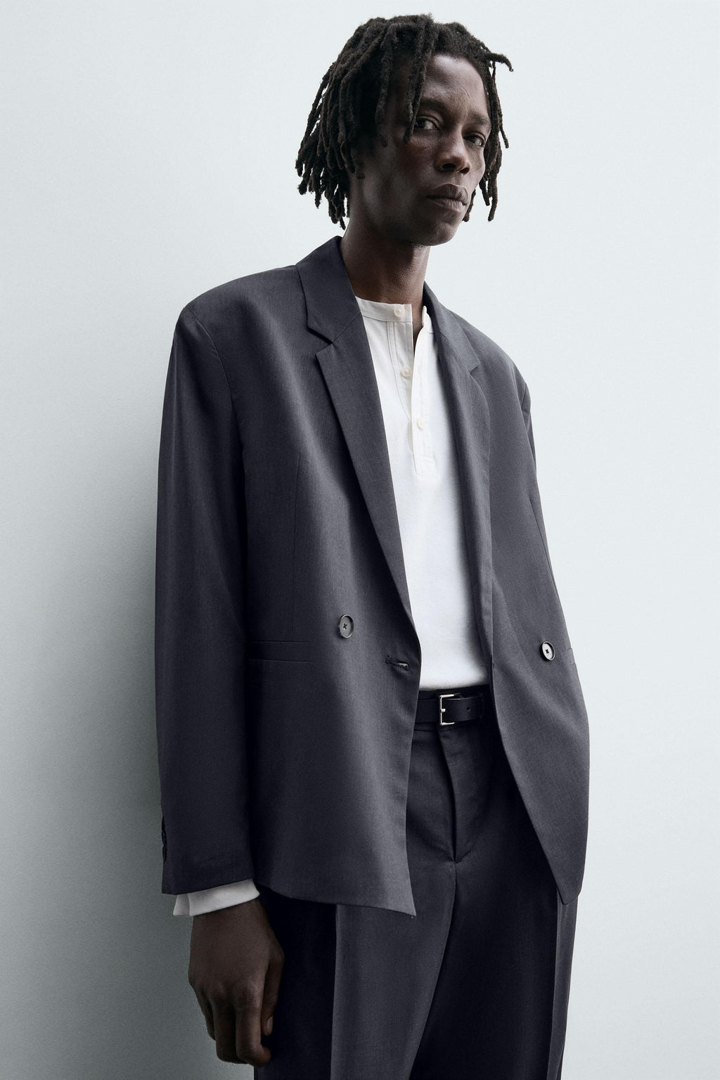 DOUBLE-BREASTED SUIT BLAZER - Zara фото 6
