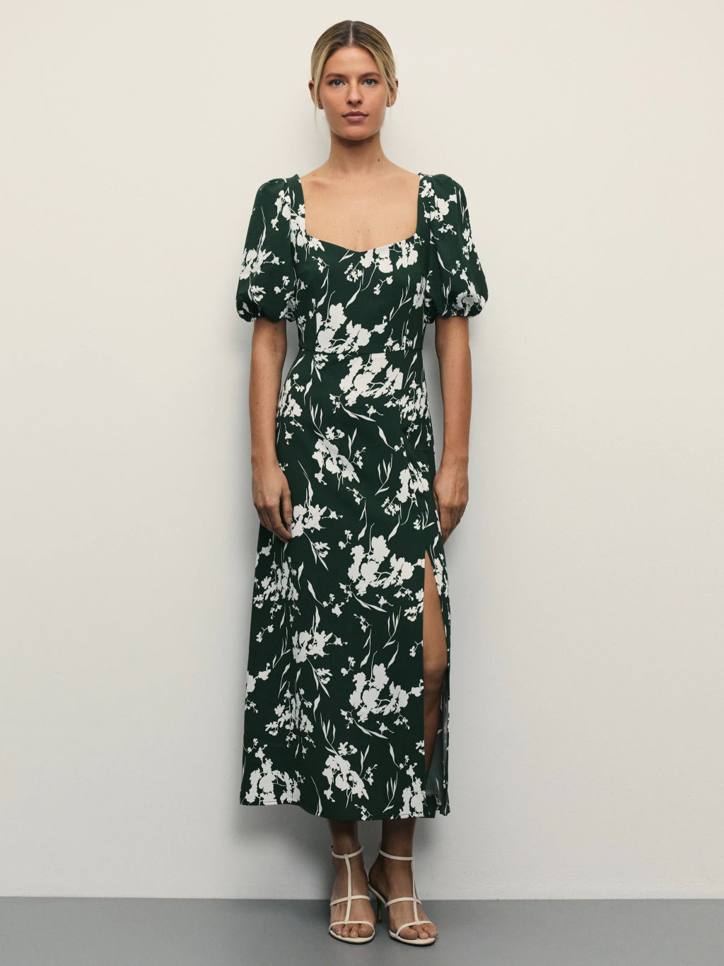 Платье миди с цветочным принтом / Zarina  фото 2