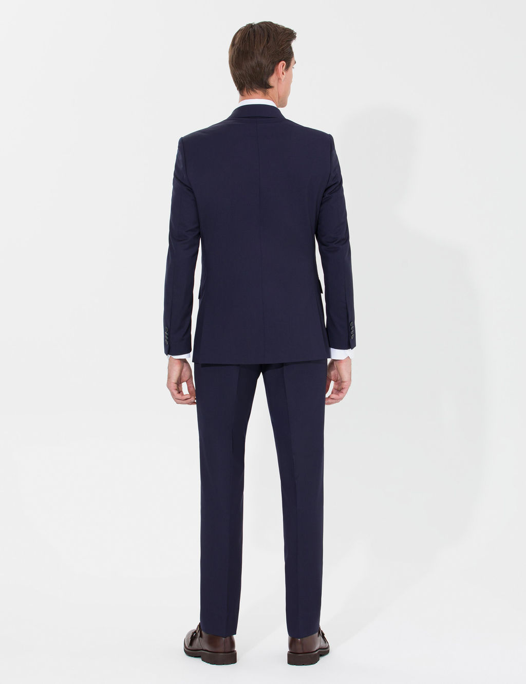 Темно-синий приталенный костюм - Cacharel фото 11