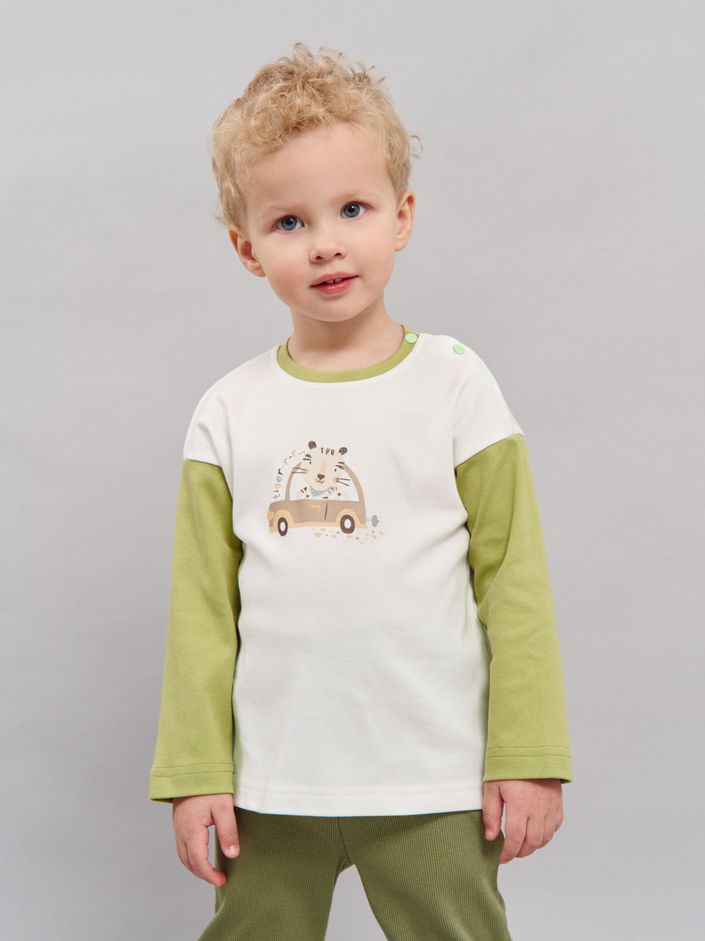 Лонгслив Тигренок с принтом 0+ - Bungly фото 2