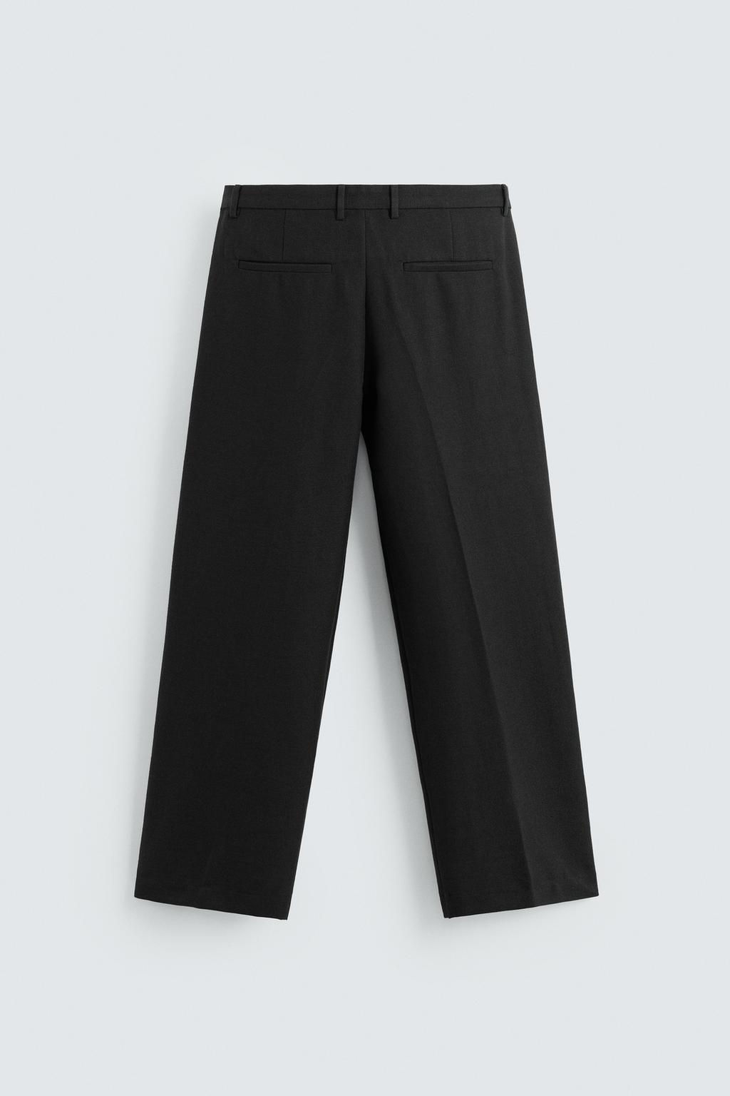 RELAXED FIT PLEATED TROUSERS - Zara фото 3
