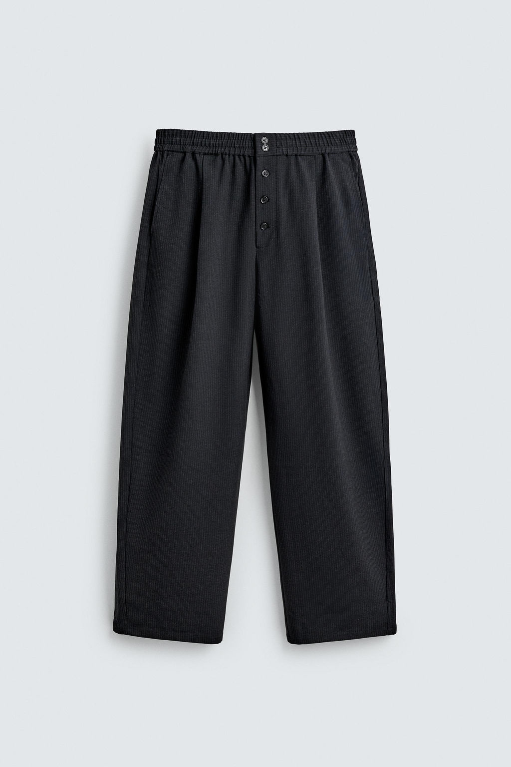 RELAXED FIT PINSTRIPE TROUSERS - Zara фото 6