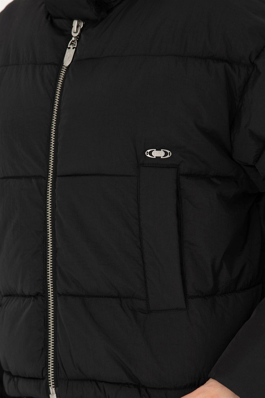 U. S. Polo Assn Женское черное пальто - U.s. polo assn фото 14