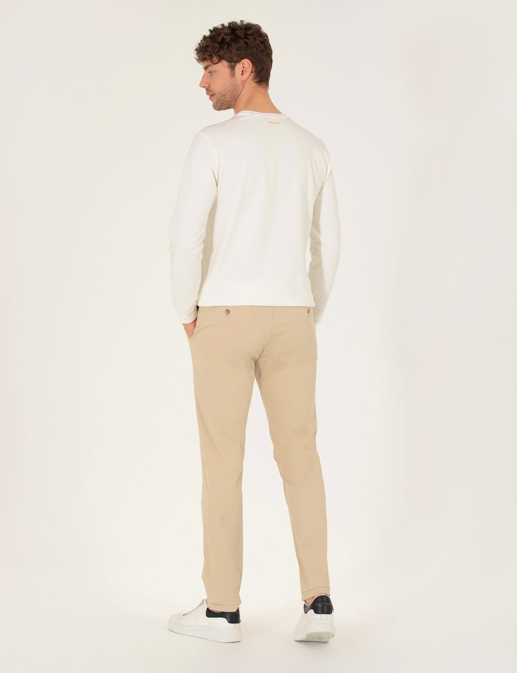 Camel Regular Fit Basic Kanvas Pantolon