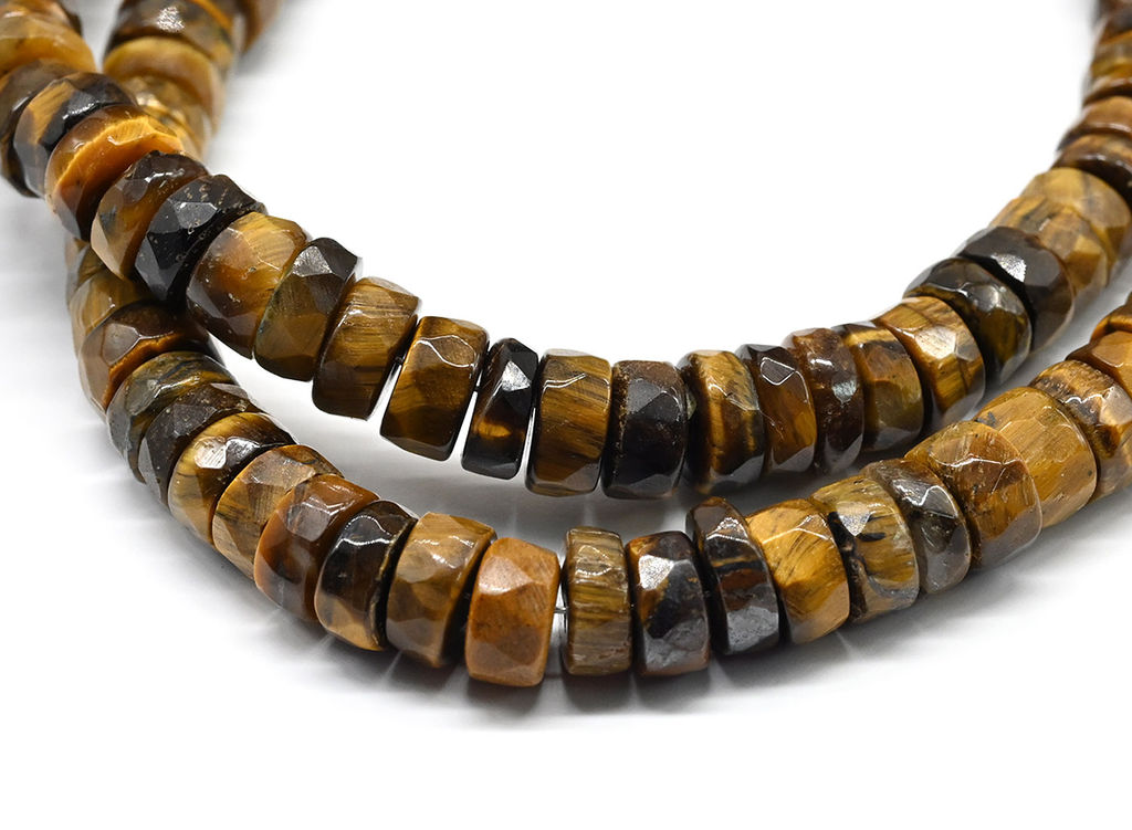 Бусы из Тигрового глаза диск гр.6*3мм, 47см, 32,5г