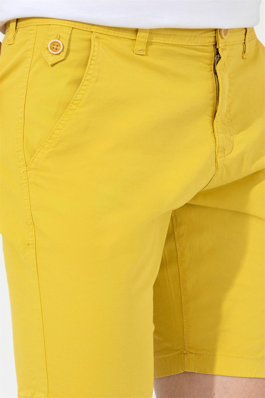 U. S. Polo Assn Мужские шафрановые тканые шорты - U.s. polo assn фото 12
